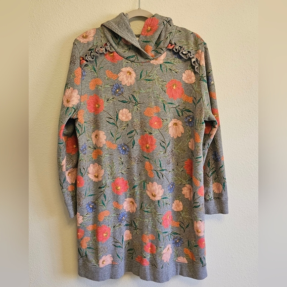 kate spade Gray Floral Long Sleeve Dress - Picture 4 of 11